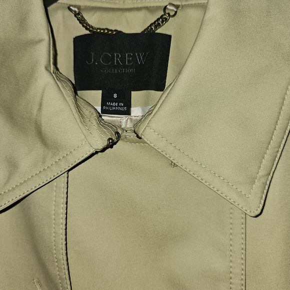 J.Crew Icon Trench Coat Size 8 - Picture 2 of 8